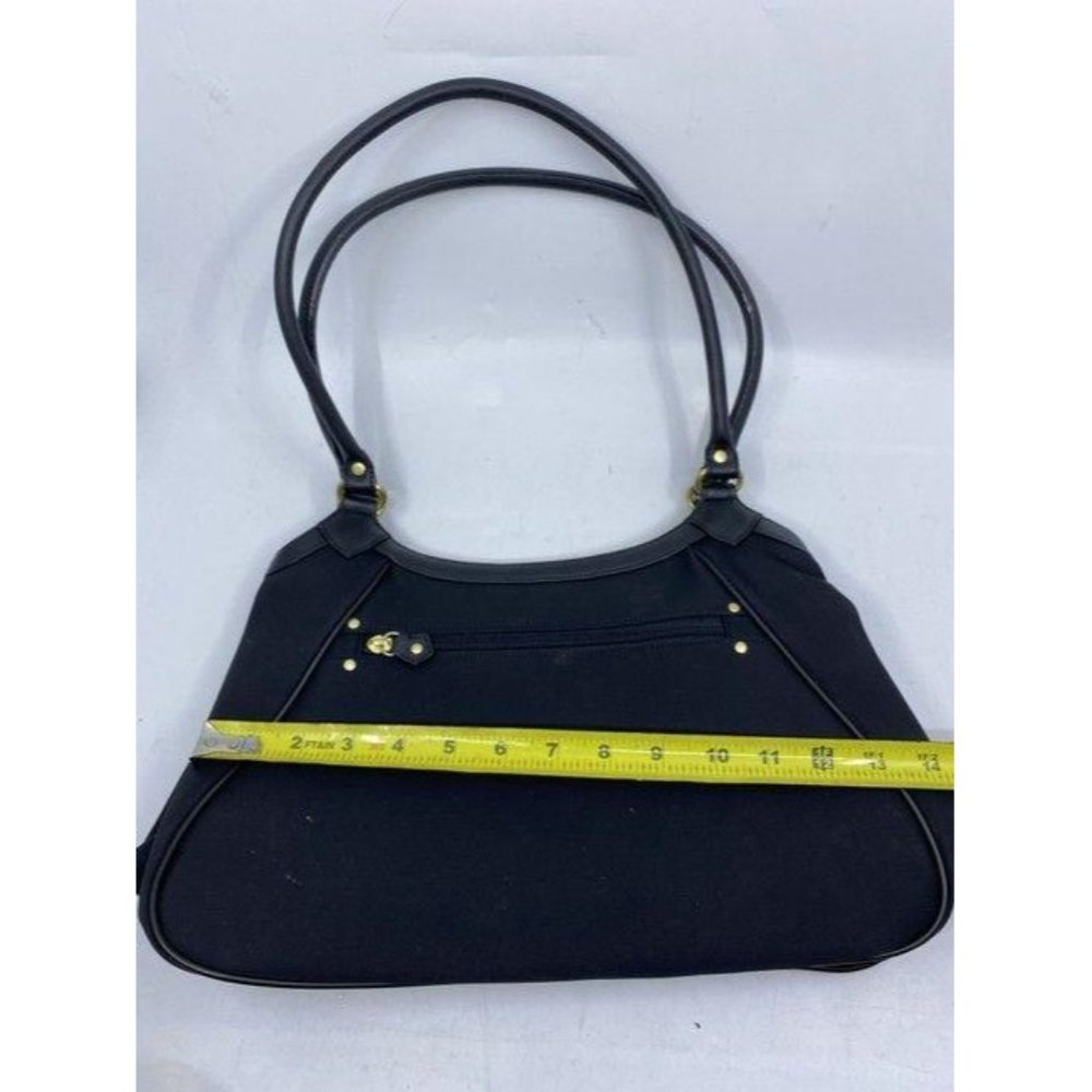 Maxx New York Tote Black Nylon Fabric Shoulder Bag - Picture 4 of 12